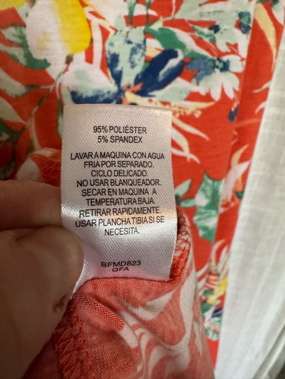 Allison Brittney Coral Tropical Floral Maxi Dress Size M - Picture 5 of 5